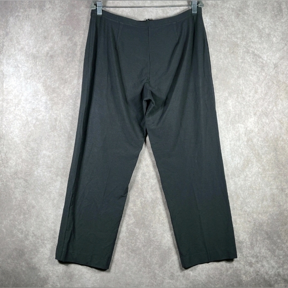 Eileen Fisher Charcoal Trousers Size M - Picture 2 of 3